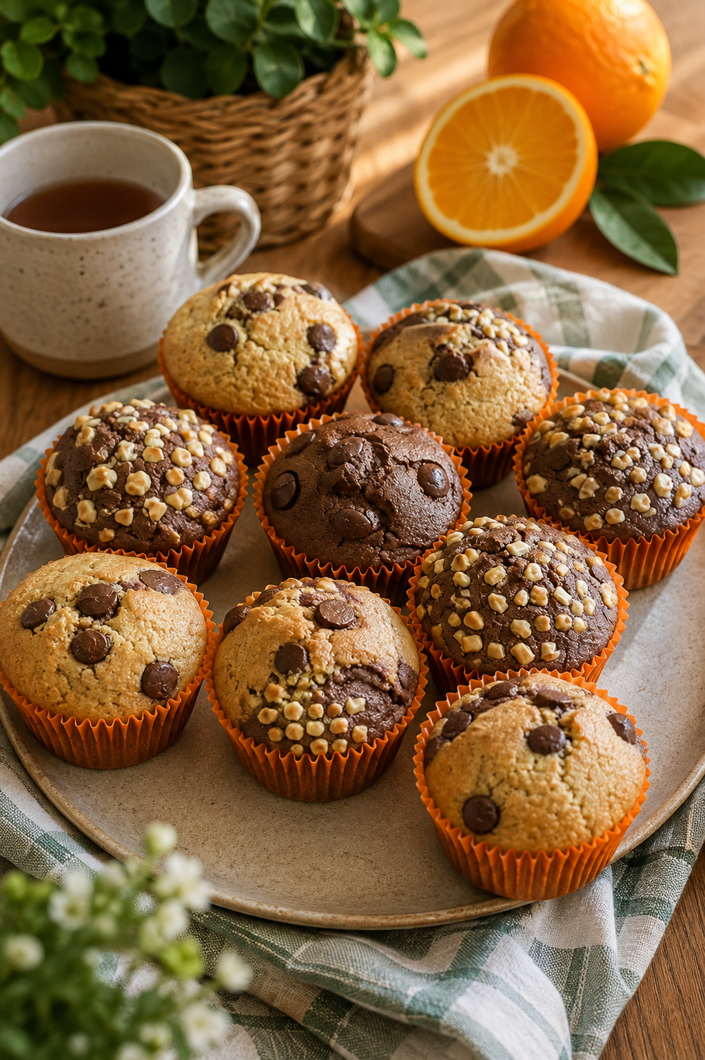 Cupcake de Laranja com Cacau